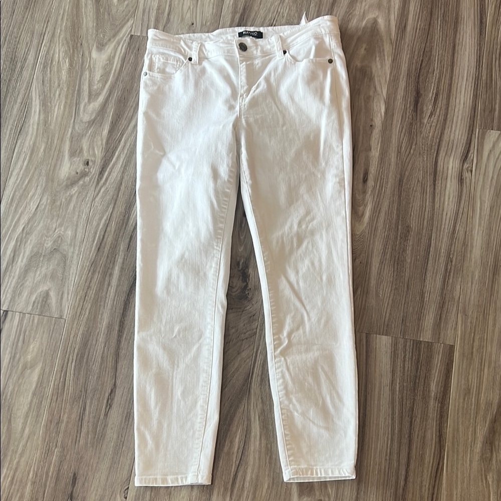Buffalo David Bitton White Skinny Denim Jeans. Size 8/29 - Picture 6 of 7